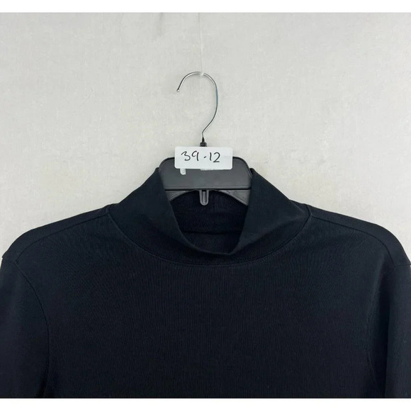 Pendleton T-Shirt Women's Sz M Black Plain Classic Turtleneck Pullover - Picture 11 of 11